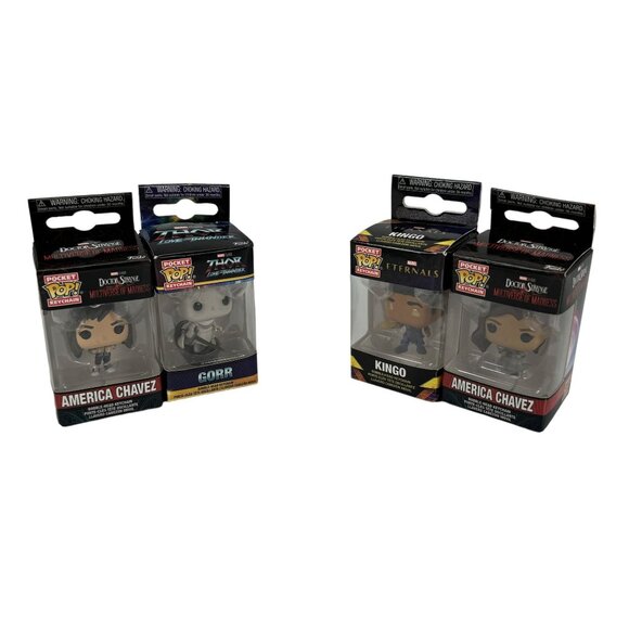 Funko Pop! Keychain Lot: America Chavez, Gorr, & Kingo - Marvel Multiverse Madne - Picture 8 of 14
